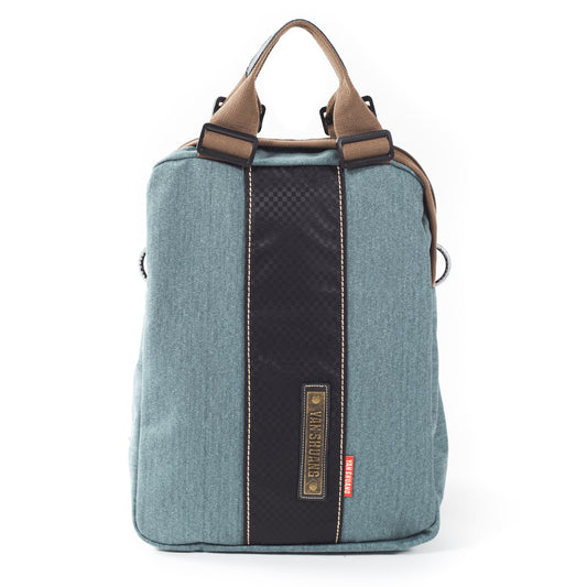 YAN SHUANG Mochila Ejecutiva NY Algodón Azul