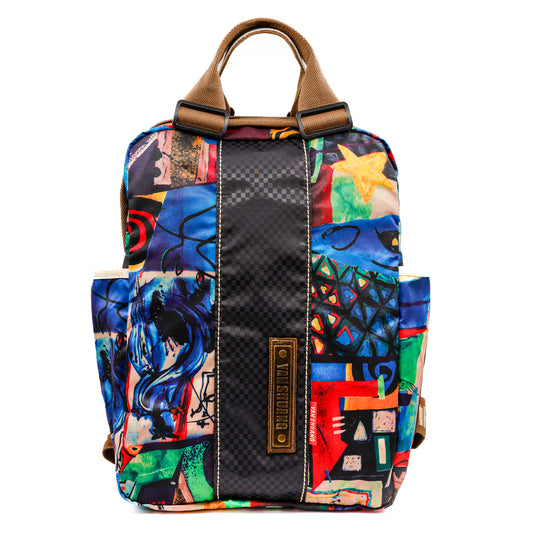 YAN SHUANG Mochila Ejecutiva NY Figura Abstracta