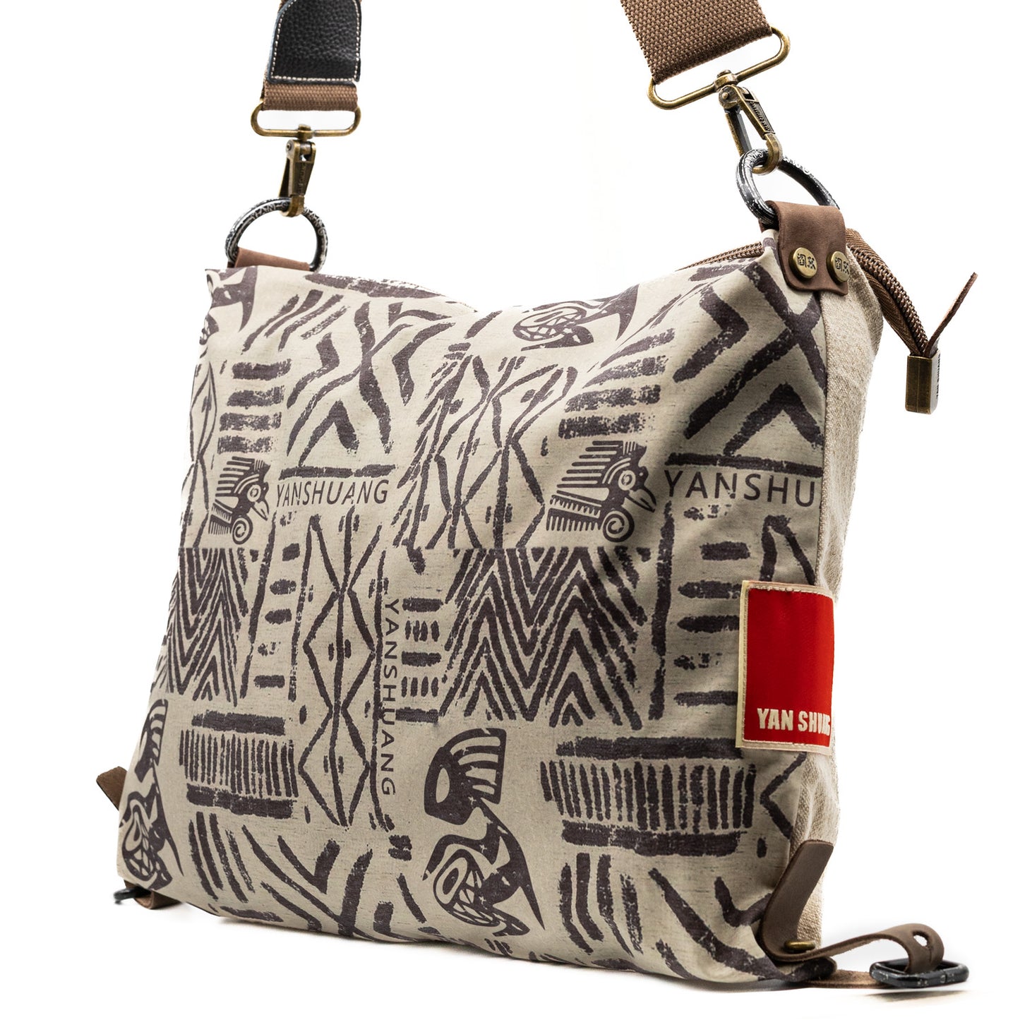 YAN SHUANG Unisex Tribal King Shoulder Bag
