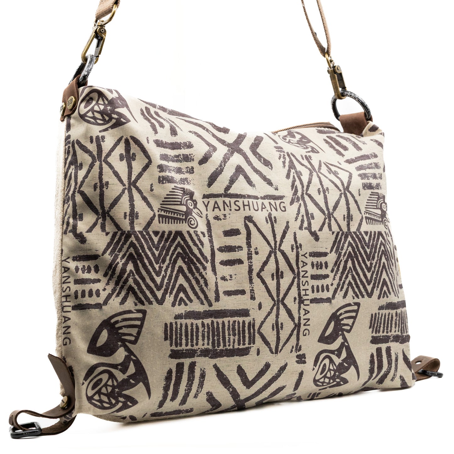 YAN SHUANG Unisex Tribal King Shoulder Bag