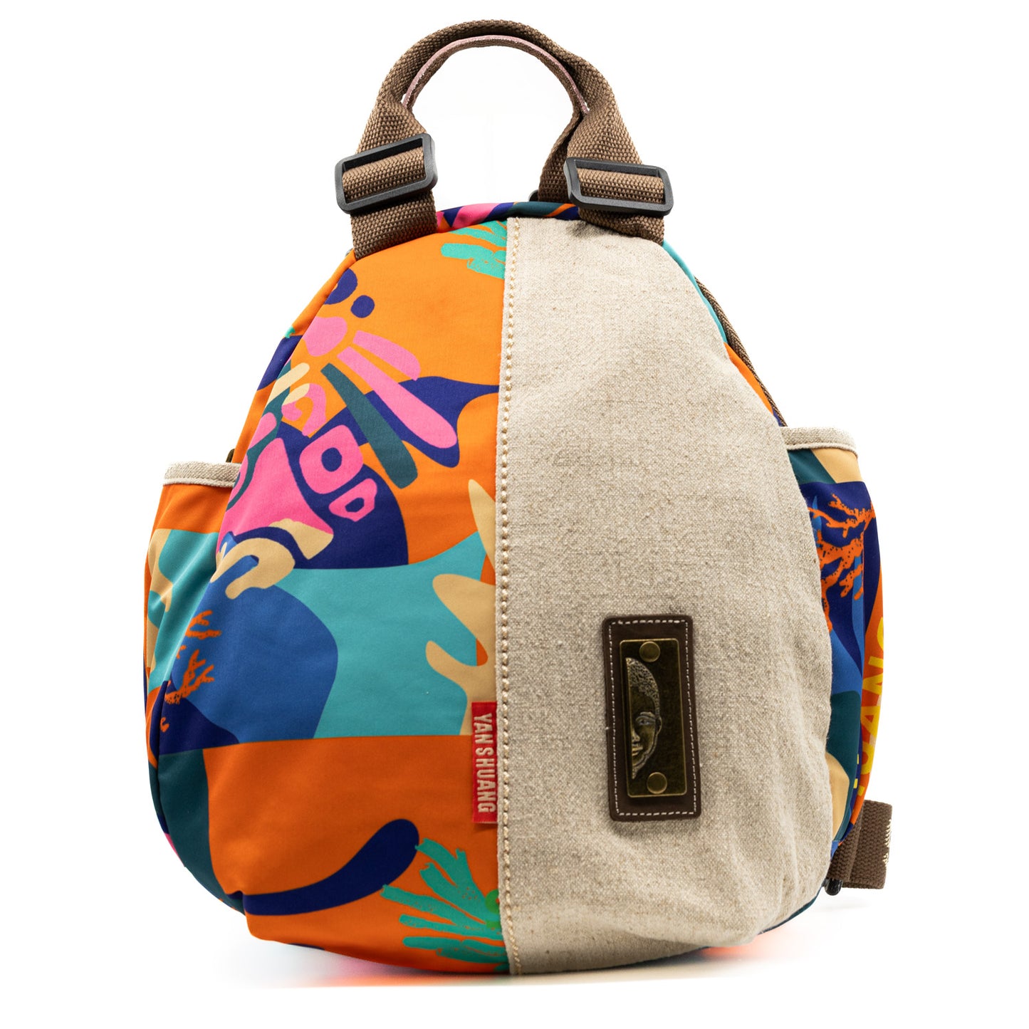 YAN SHUANG Mochila Urbana Seaweed Lino
