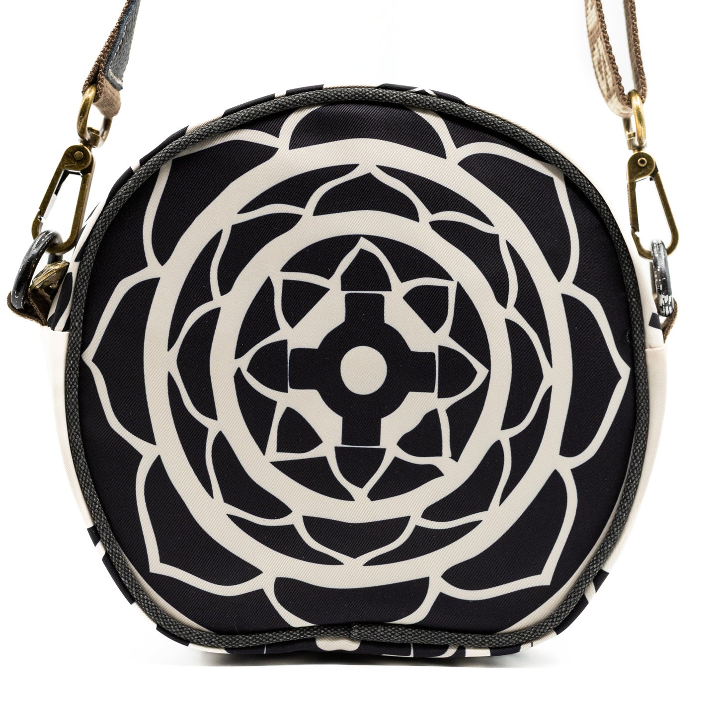 YAN SHUANG Black Lotus Shoulder Bag