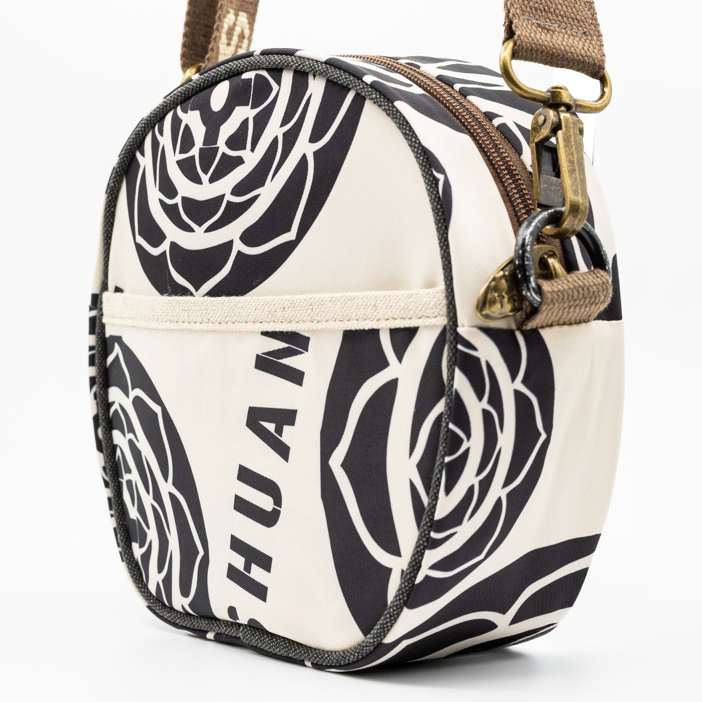 YAN SHUANG Black Lotus Shoulder Bag
