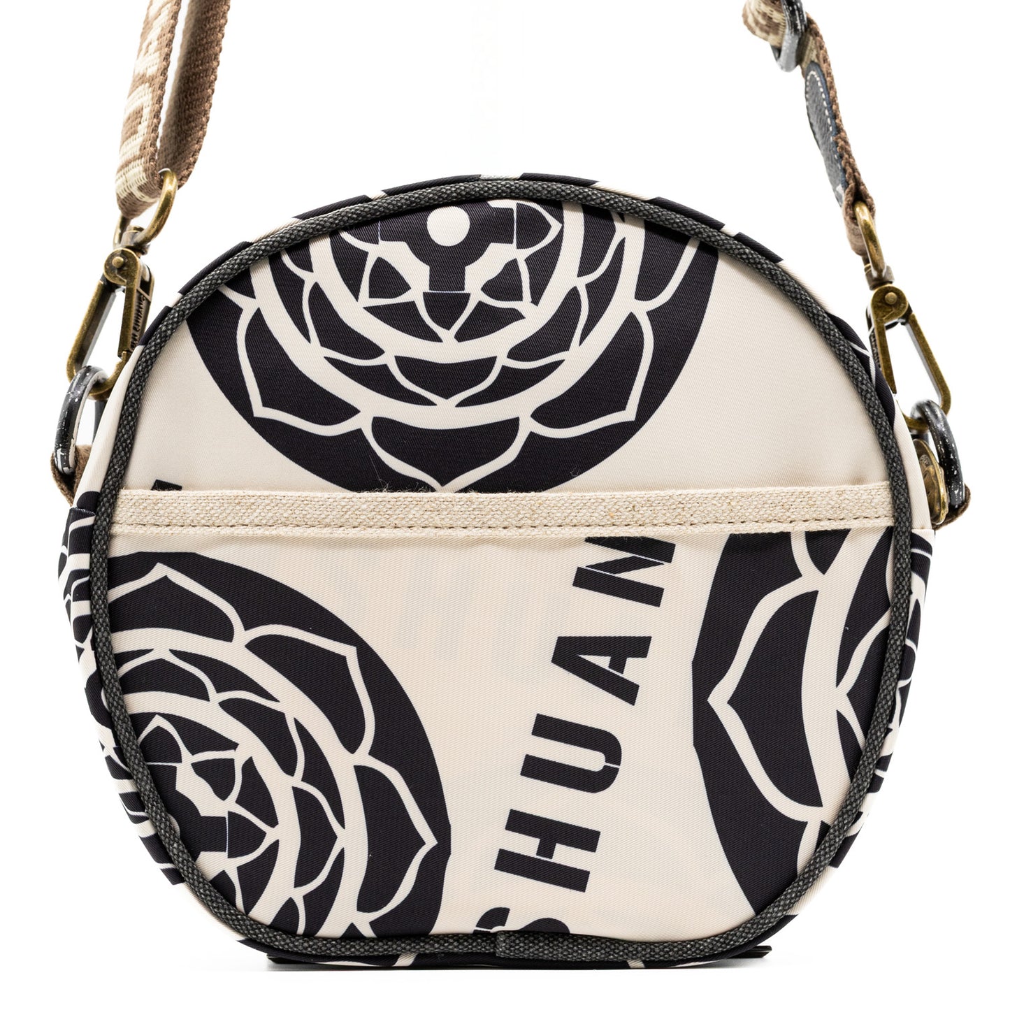 YAN SHUANG Black Lotus Shoulder Bag
