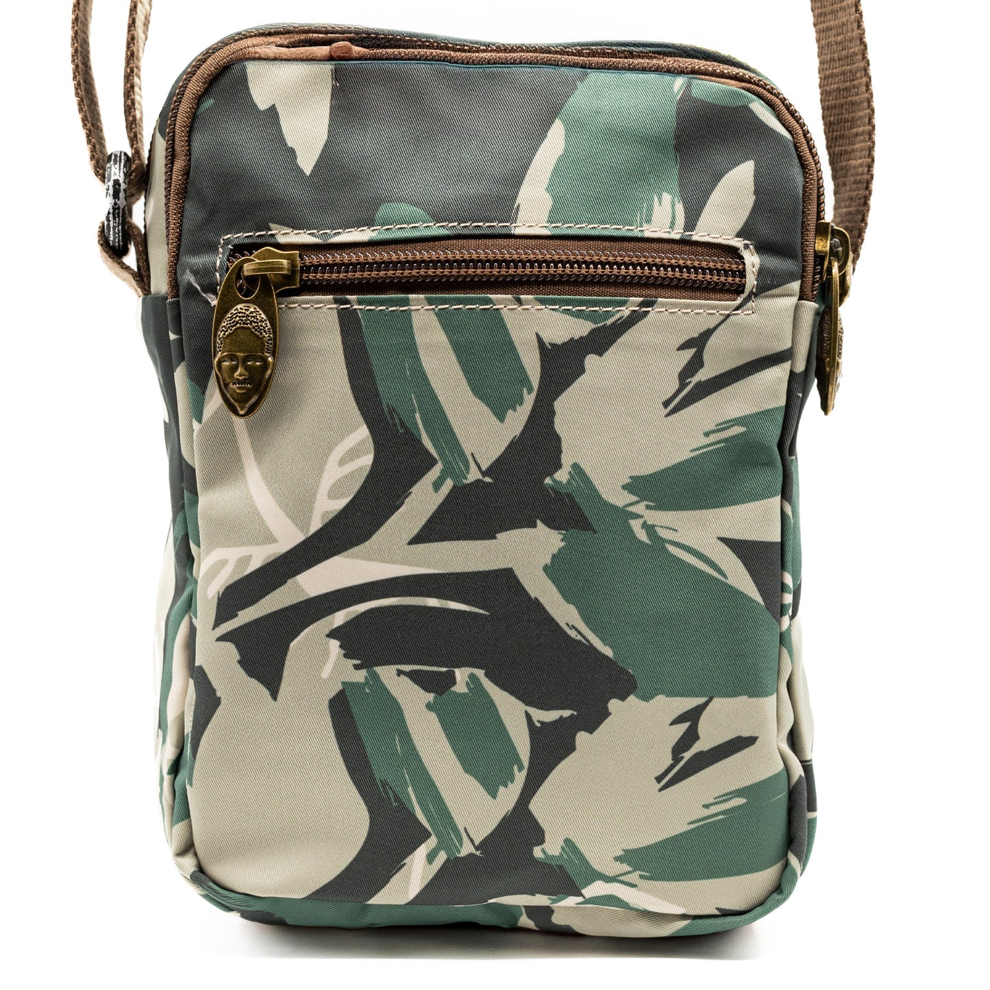 YAN SHUANG Unisex crossbody bag Fresh Green Leaves