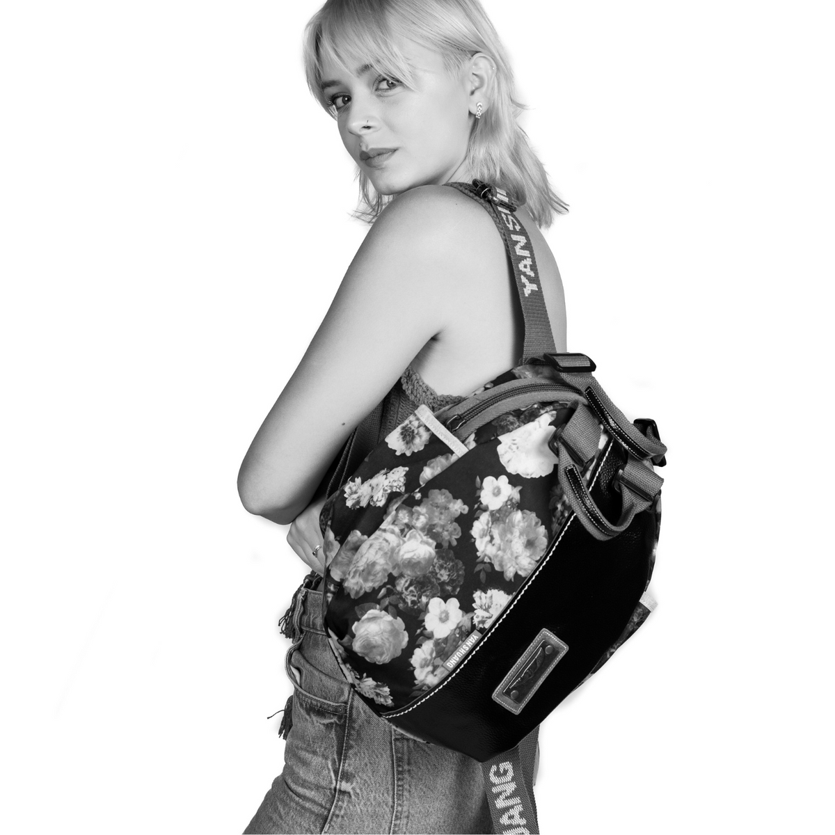 YAN SHUANG Mochila Urbana Denim Lino