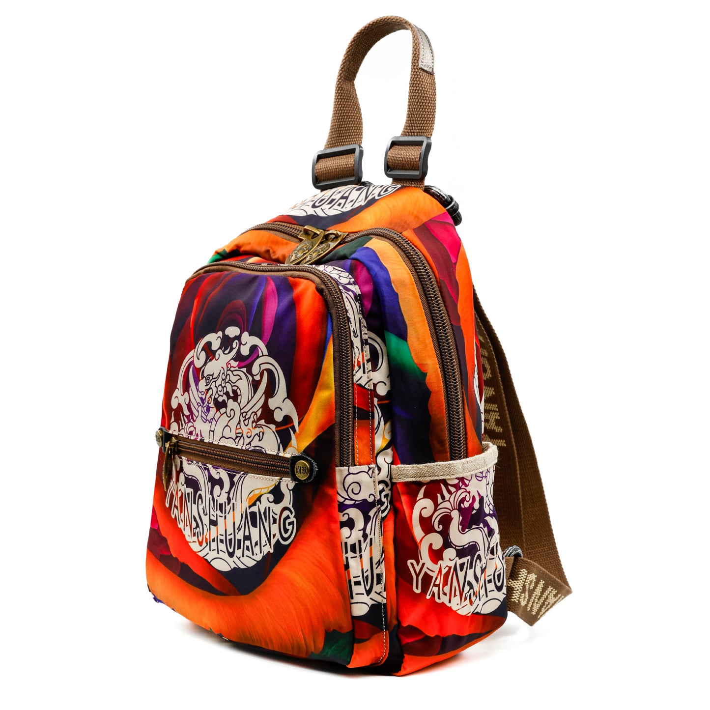 YAN SHUANG Mochila Unisex Dragón de Colores