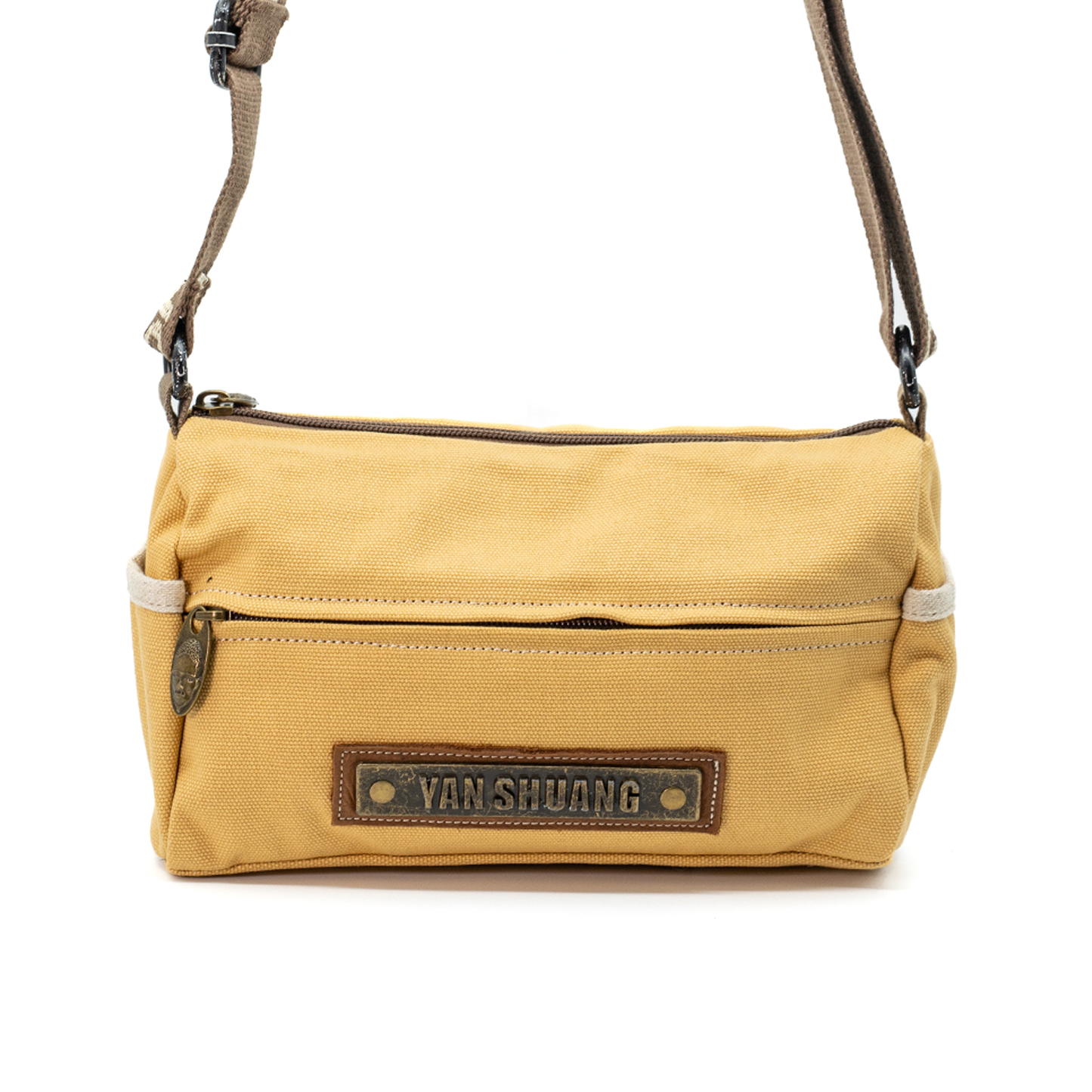 YAN SHUANG Bandolera Unisex Algodón Beige