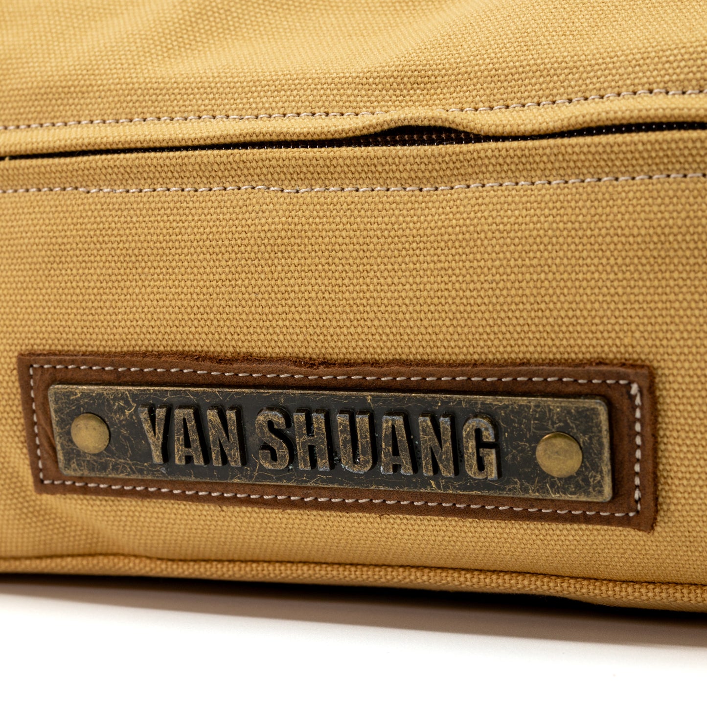YAN SHUANG Bandolera Unisex Algodón Beige