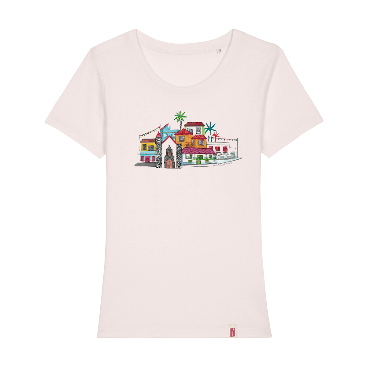 DUNNE BRAND Camiseta Pueblo Canario Mujer