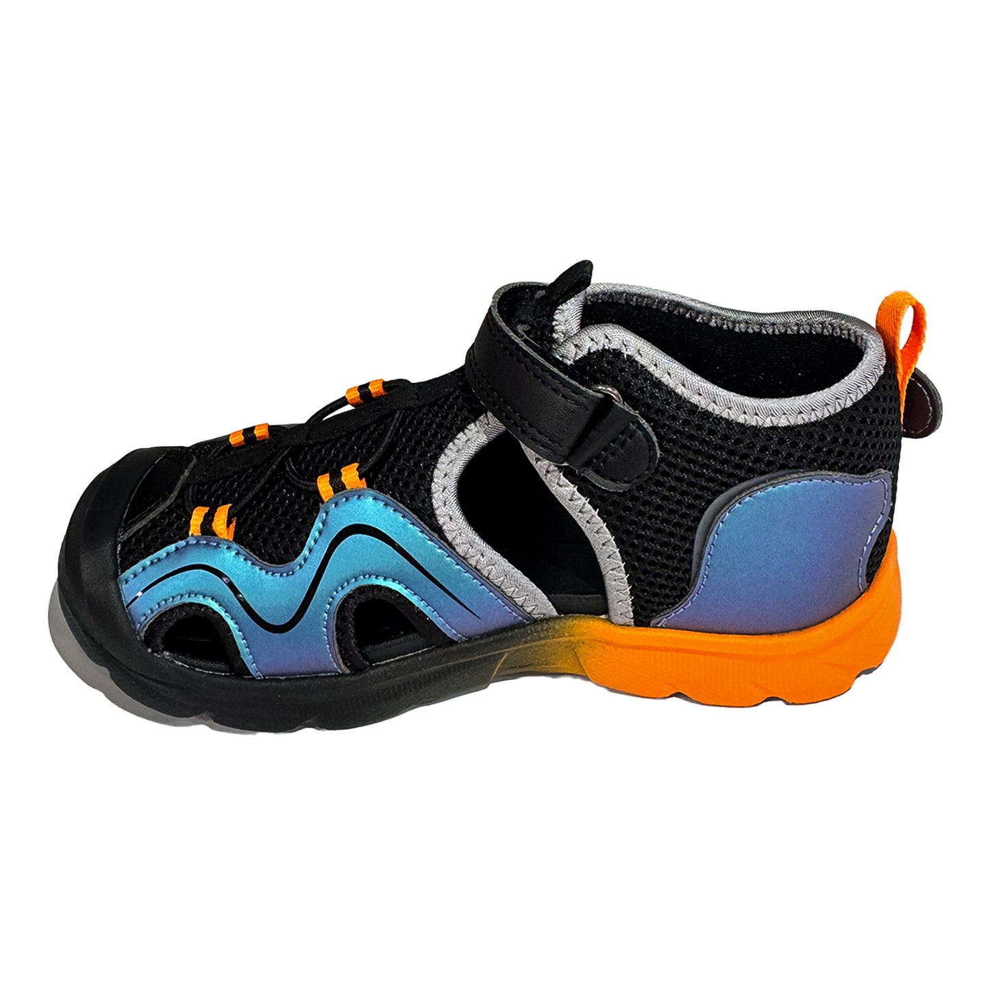 DR. KONG 876 BLUE BLACK SANDALS