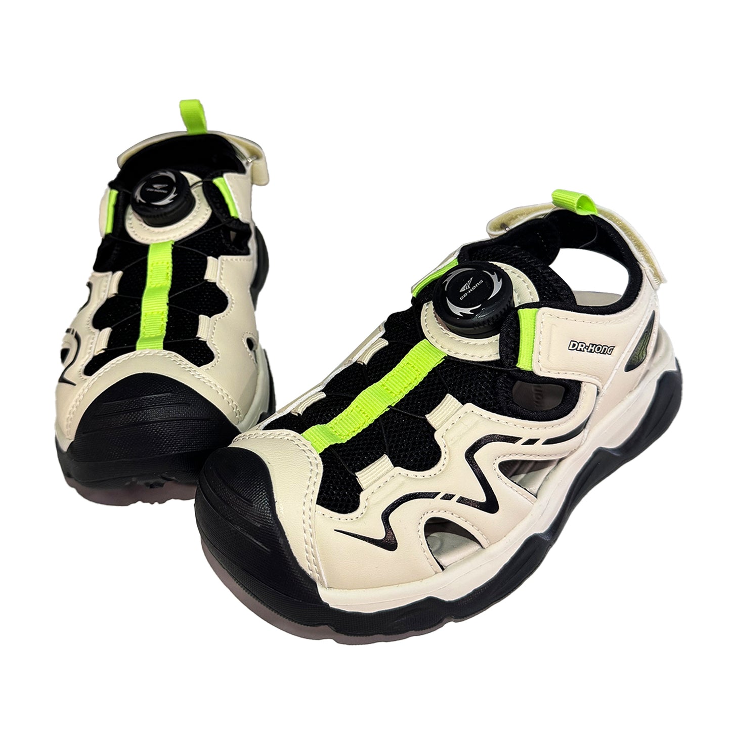 DR KONG 011 WHITE BLACK SANDALS