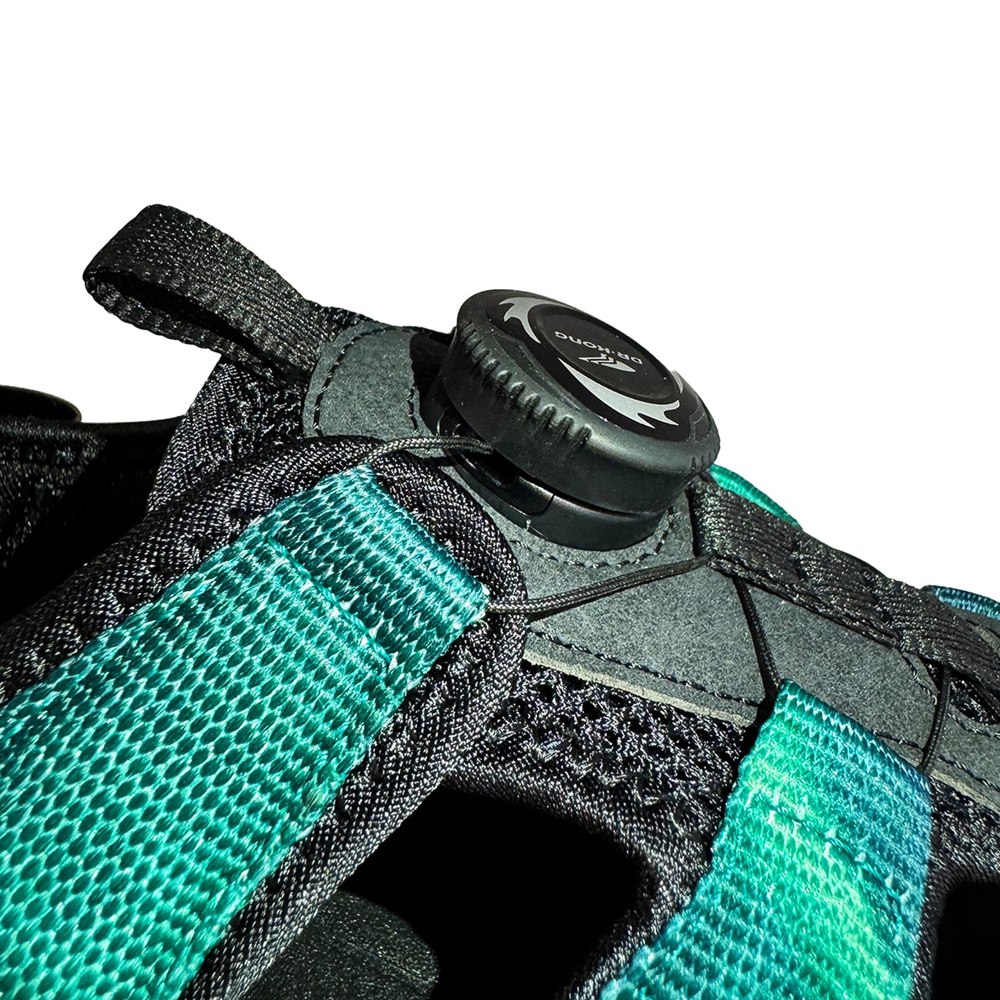 DR. KONG 696 BLACK GREEN SANDALS