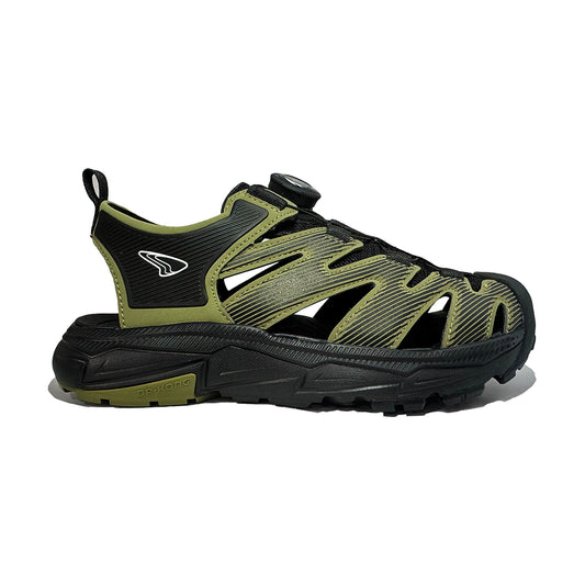 DR KONG 703 BLACK YELLOW SANDALS