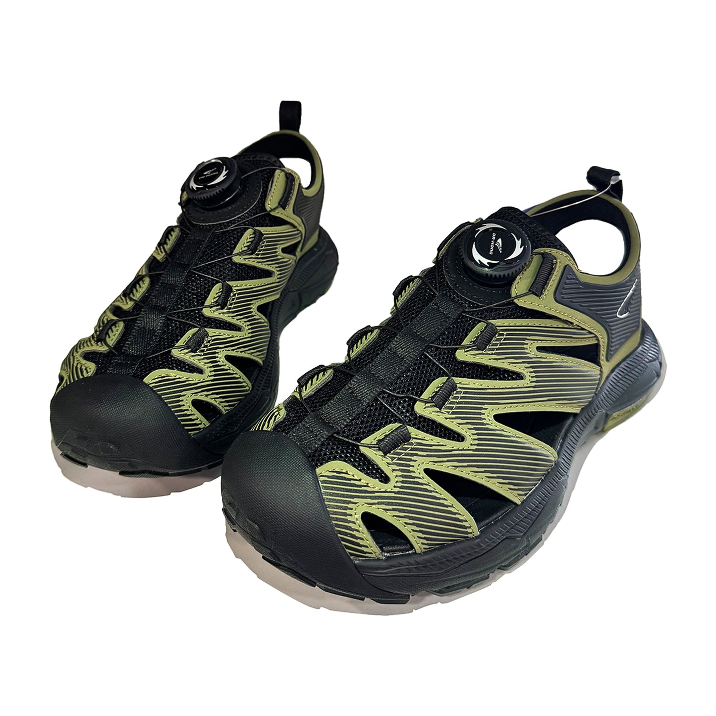 DR KONG 703 BLACK YELLOW SANDALS