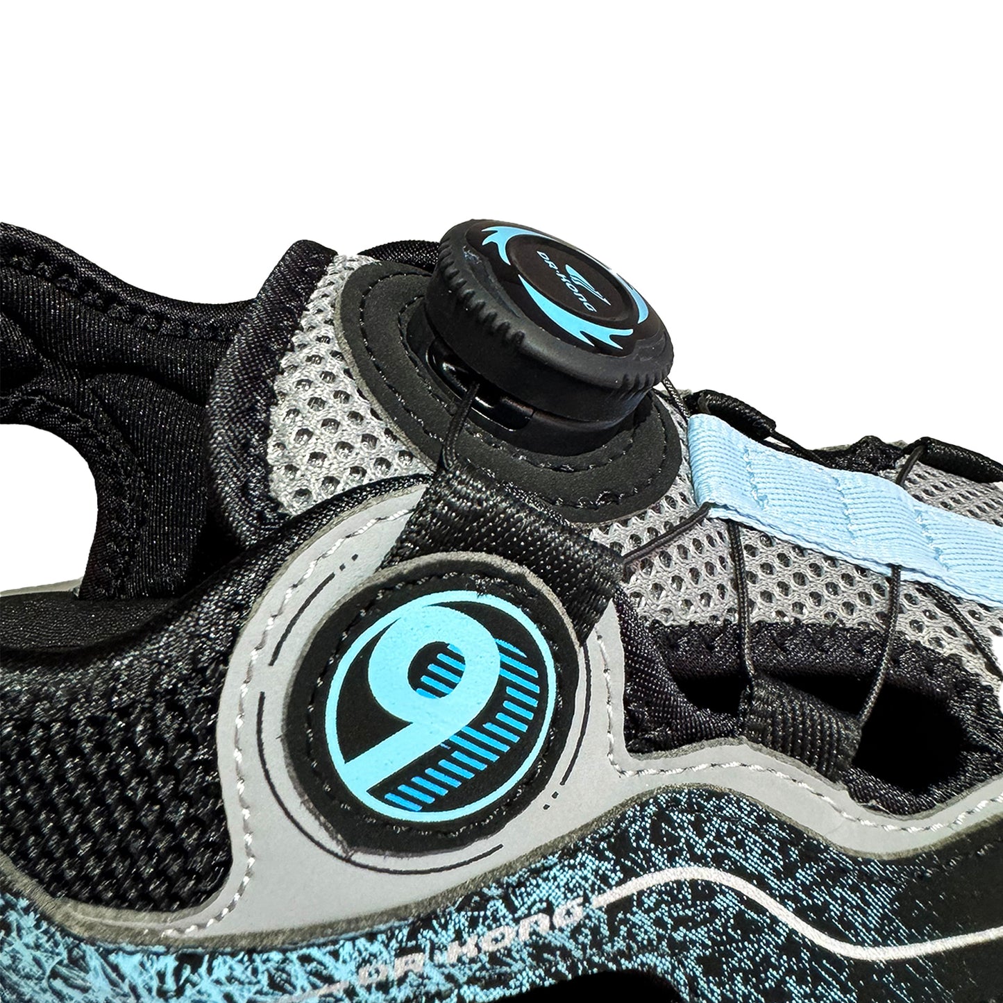 DR. KONG 703 BLACK BLUE SANDALS