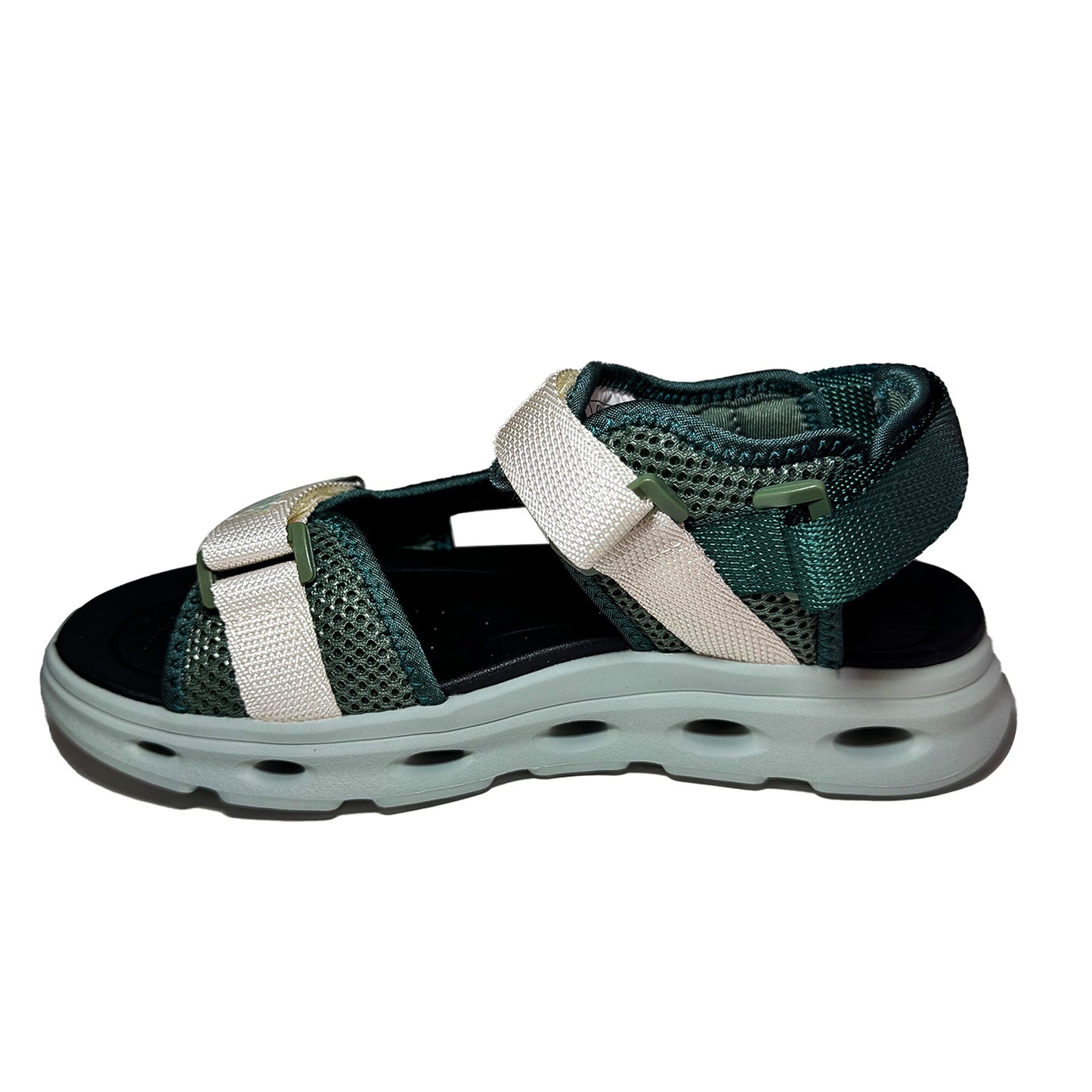DR KONG 755 GREEN BLACK SANDALS