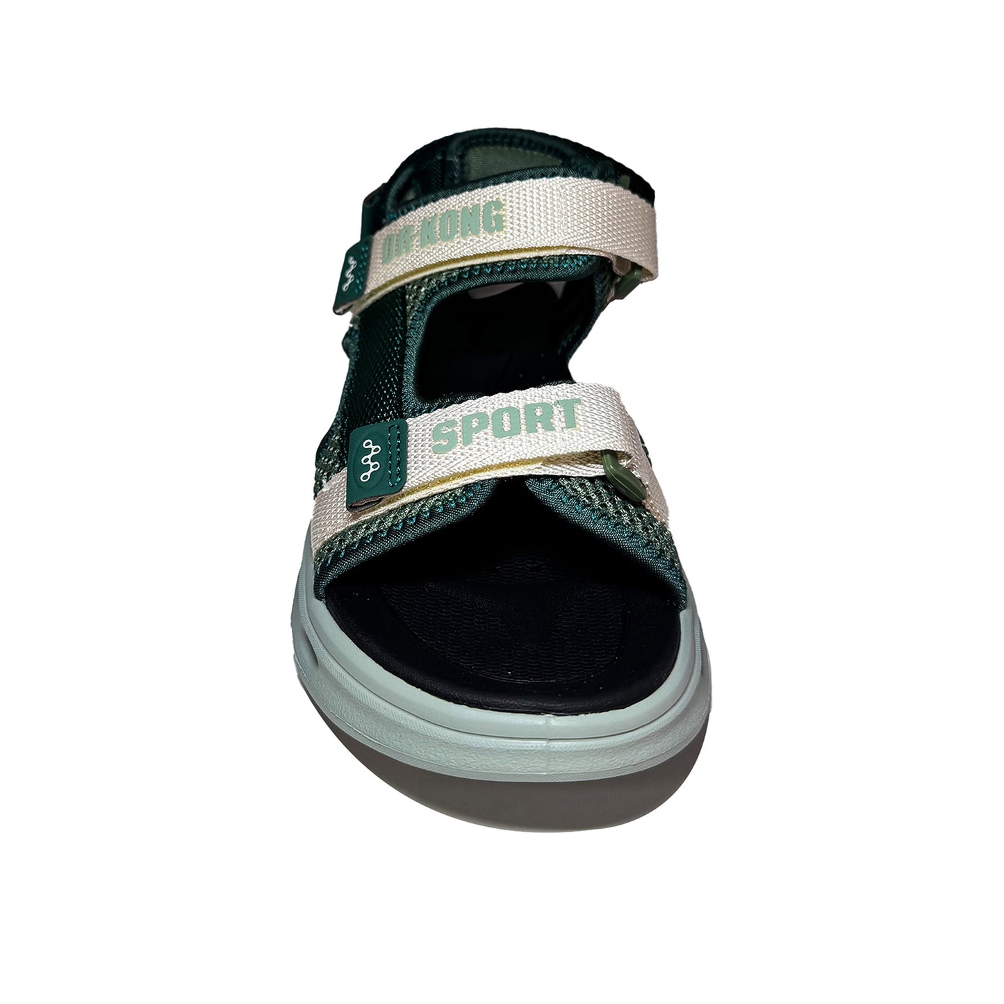 DR KONG 755 GREEN BLACK SANDALS