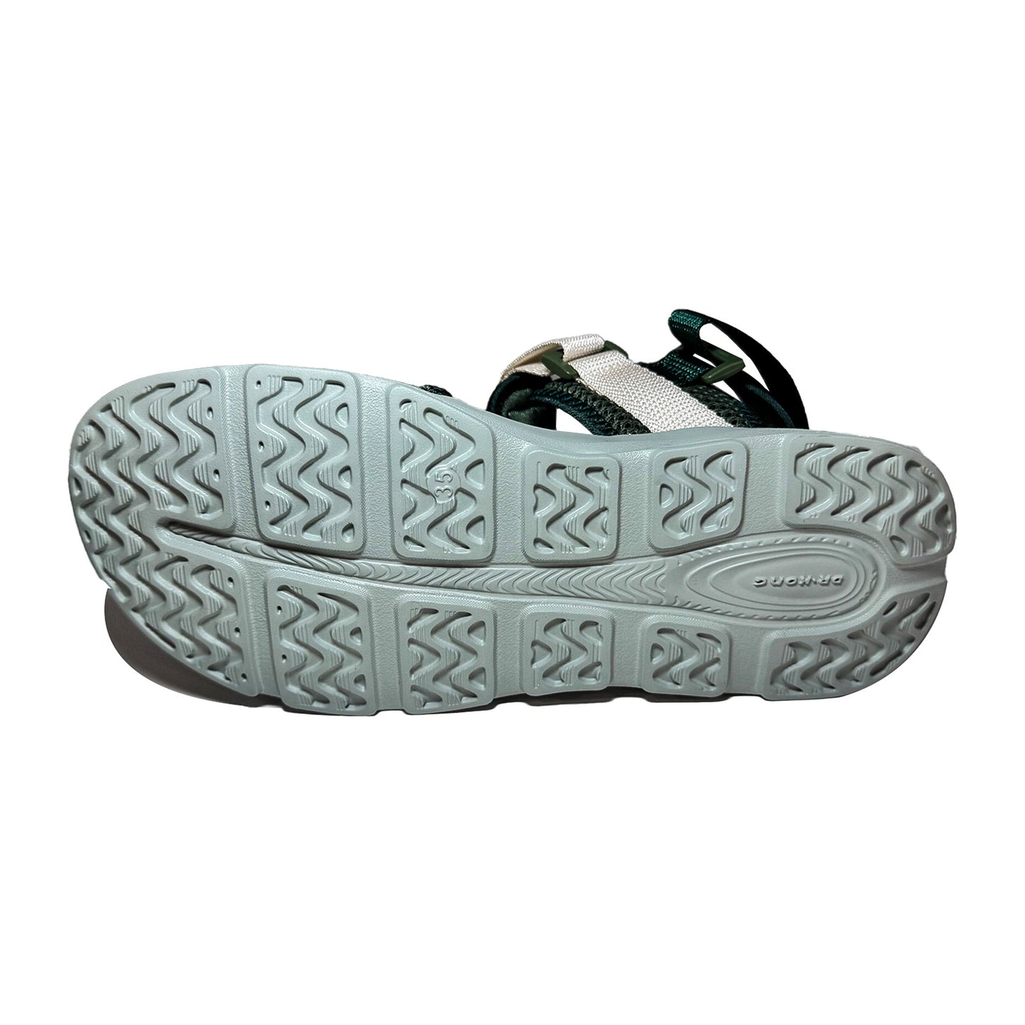 DR KONG 755 GREEN BLACK SANDALS