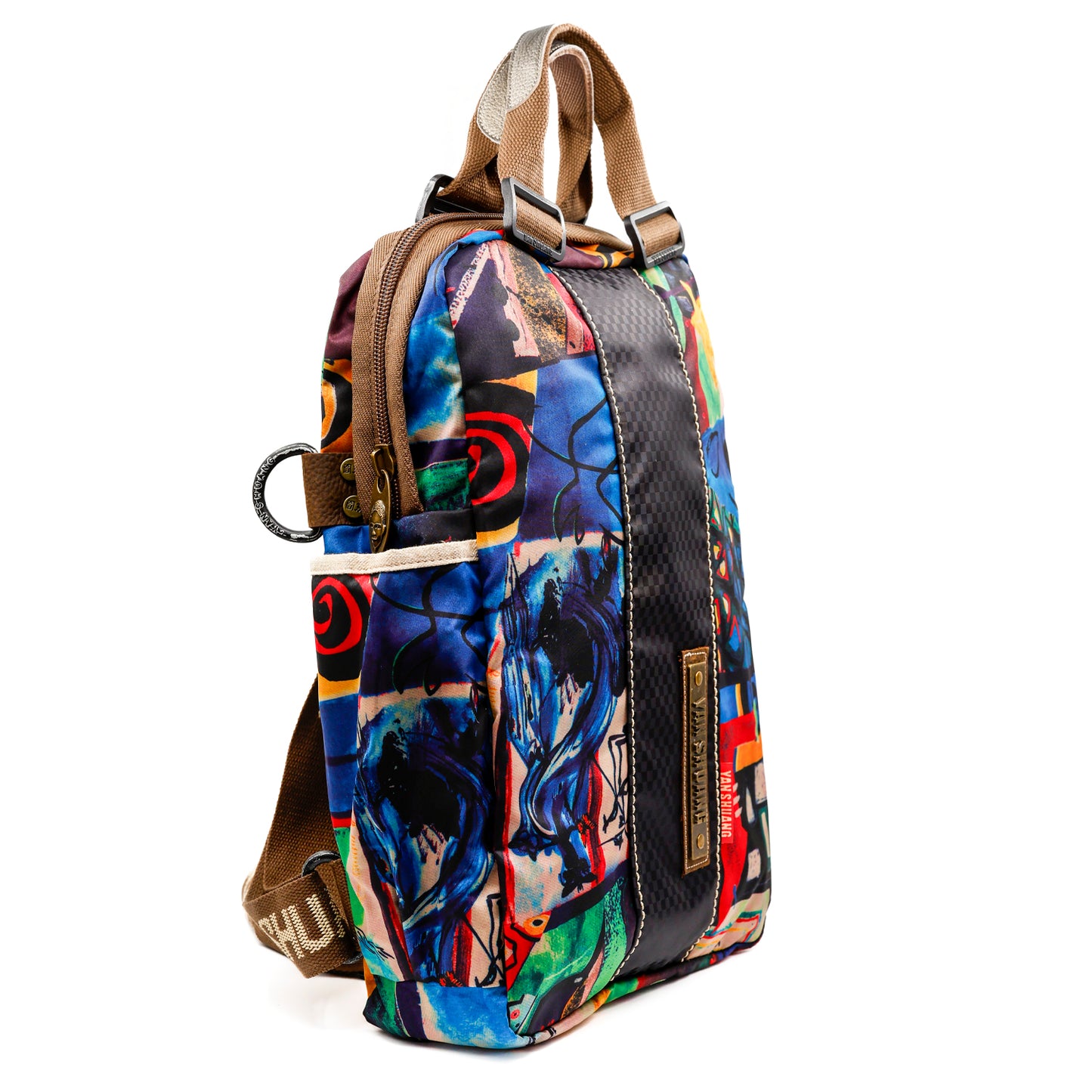 YAN SHUANG Mochila Ejecutiva NY Figura Abstracta