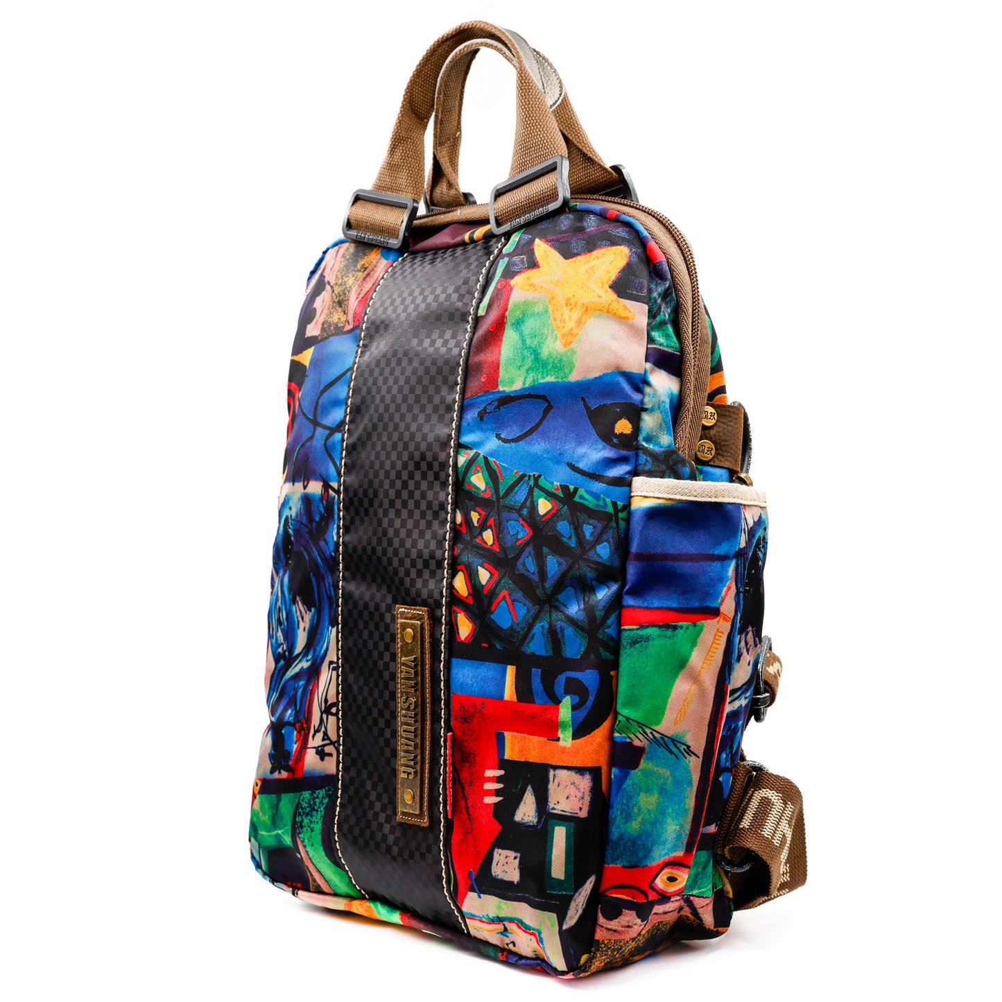 YAN SHUANG Mochila Ejecutiva NY Figura Abstracta