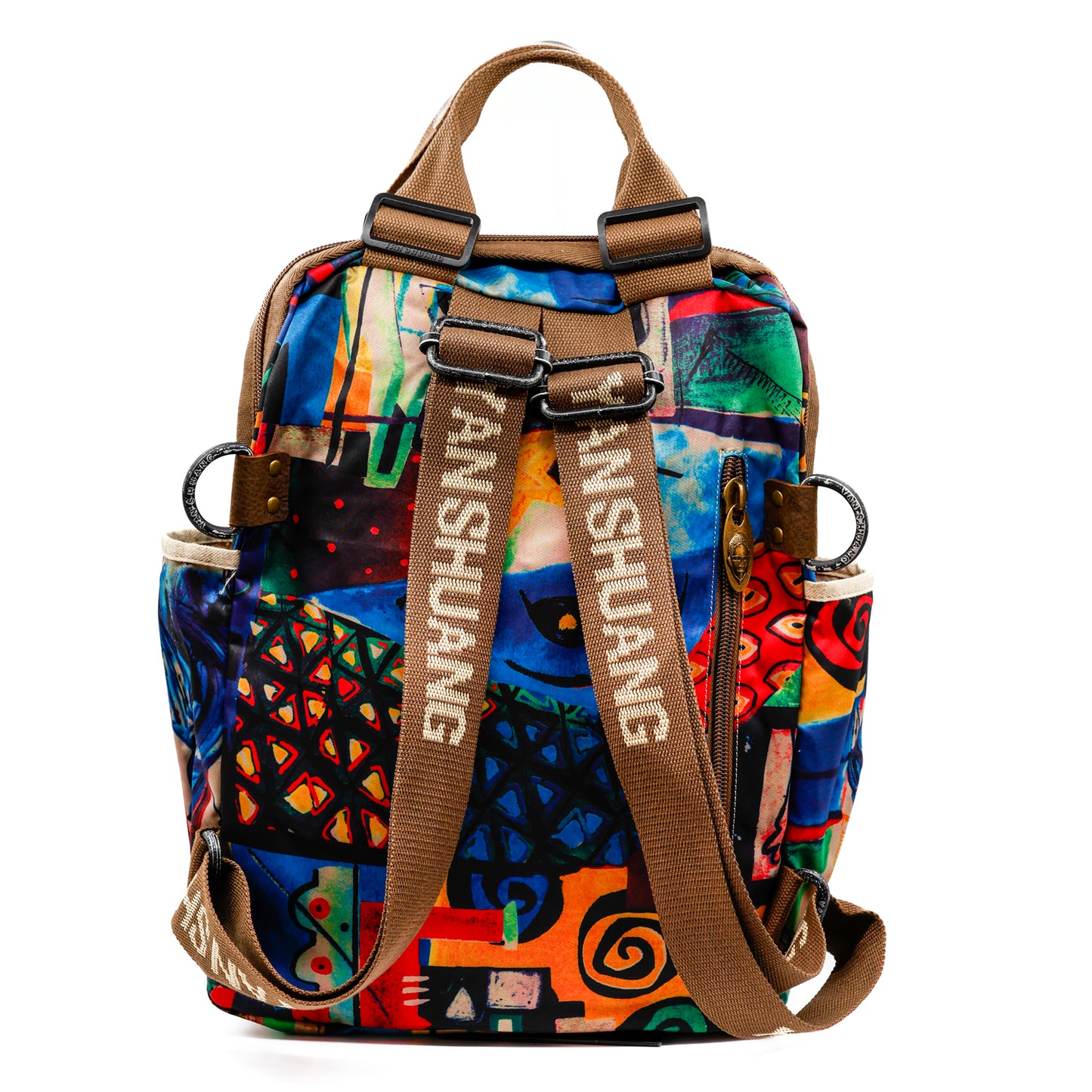 YAN SHUANG Mochila Ejecutiva NY Figura Abstracta