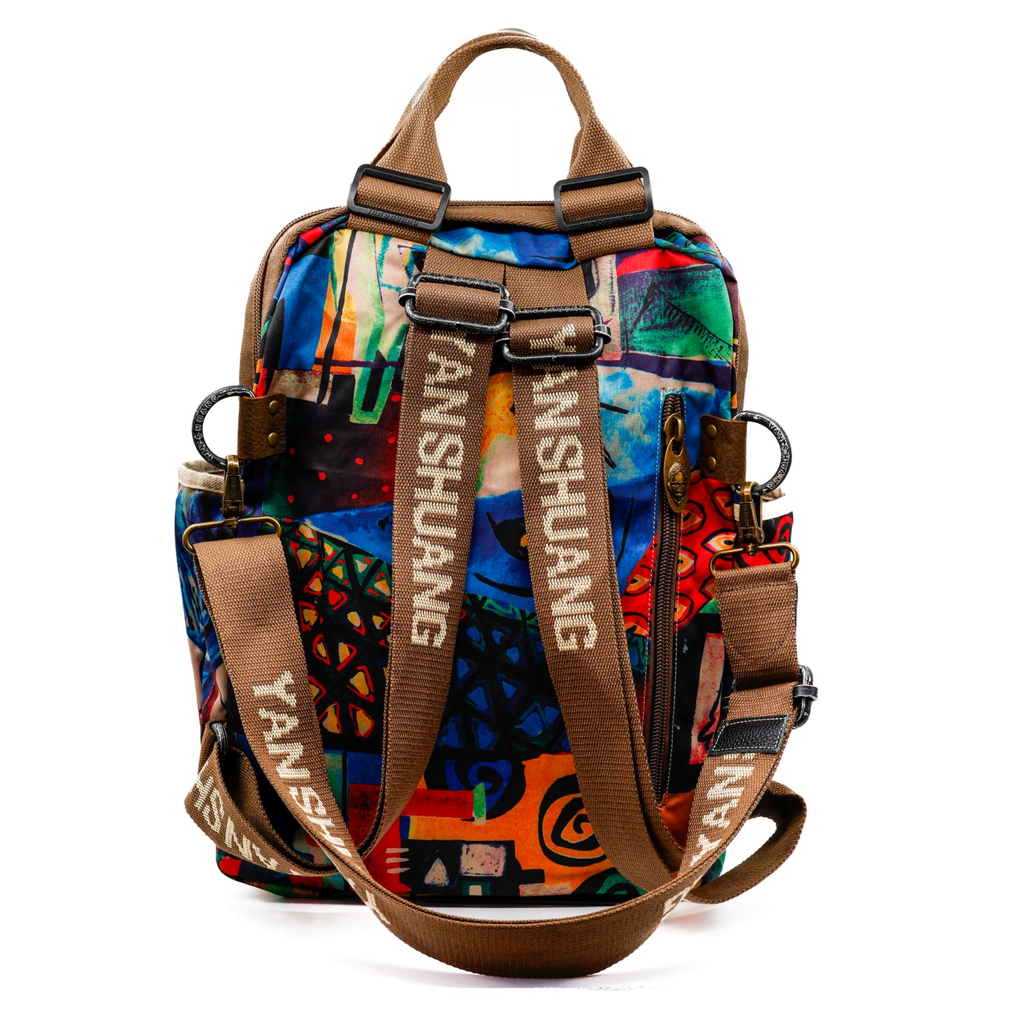 YAN SHUANG Mochila Ejecutiva NY Figura Abstracta
