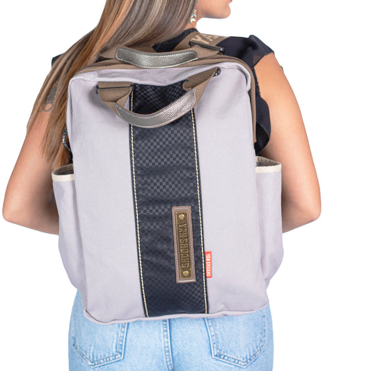 YAN SHUANG Backpack NY Grey Cotton