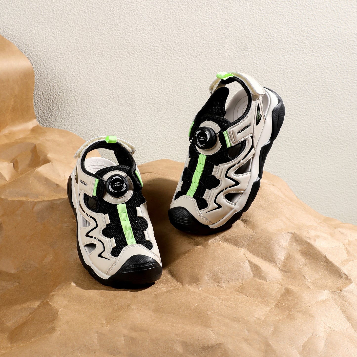 DR KONG 011 WHITE BLACK SANDALIAS