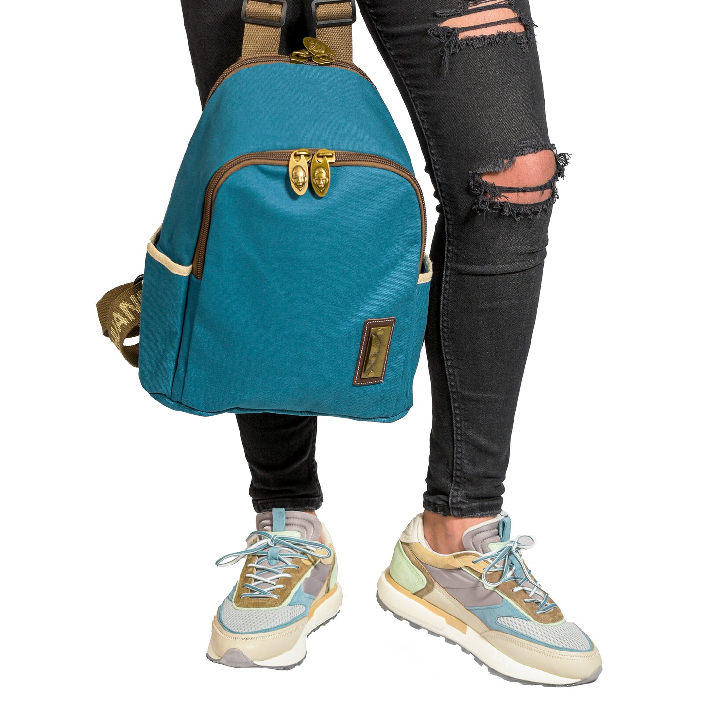 YAN SHUANG Backpack Turquoise Deep