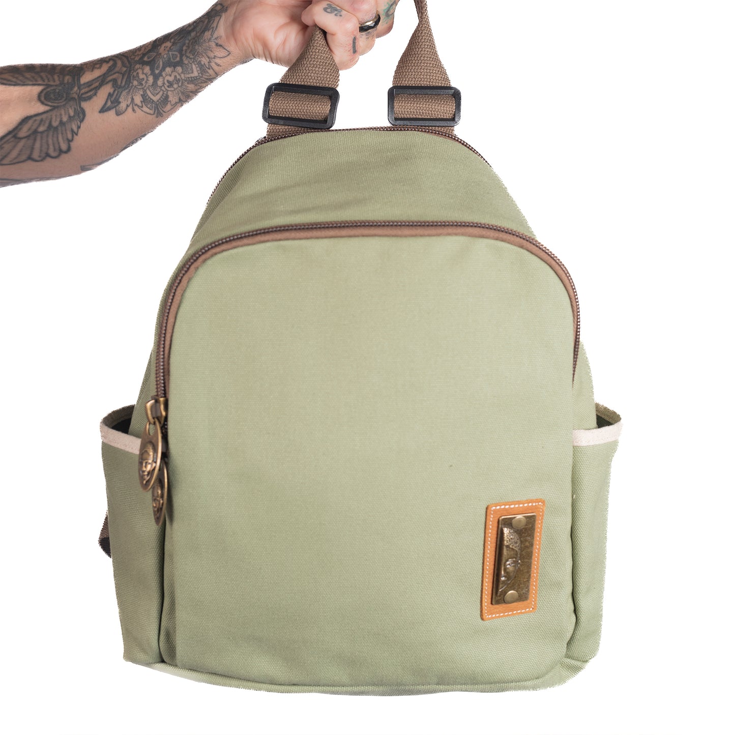 YAN SHUANG Military Green Backpack