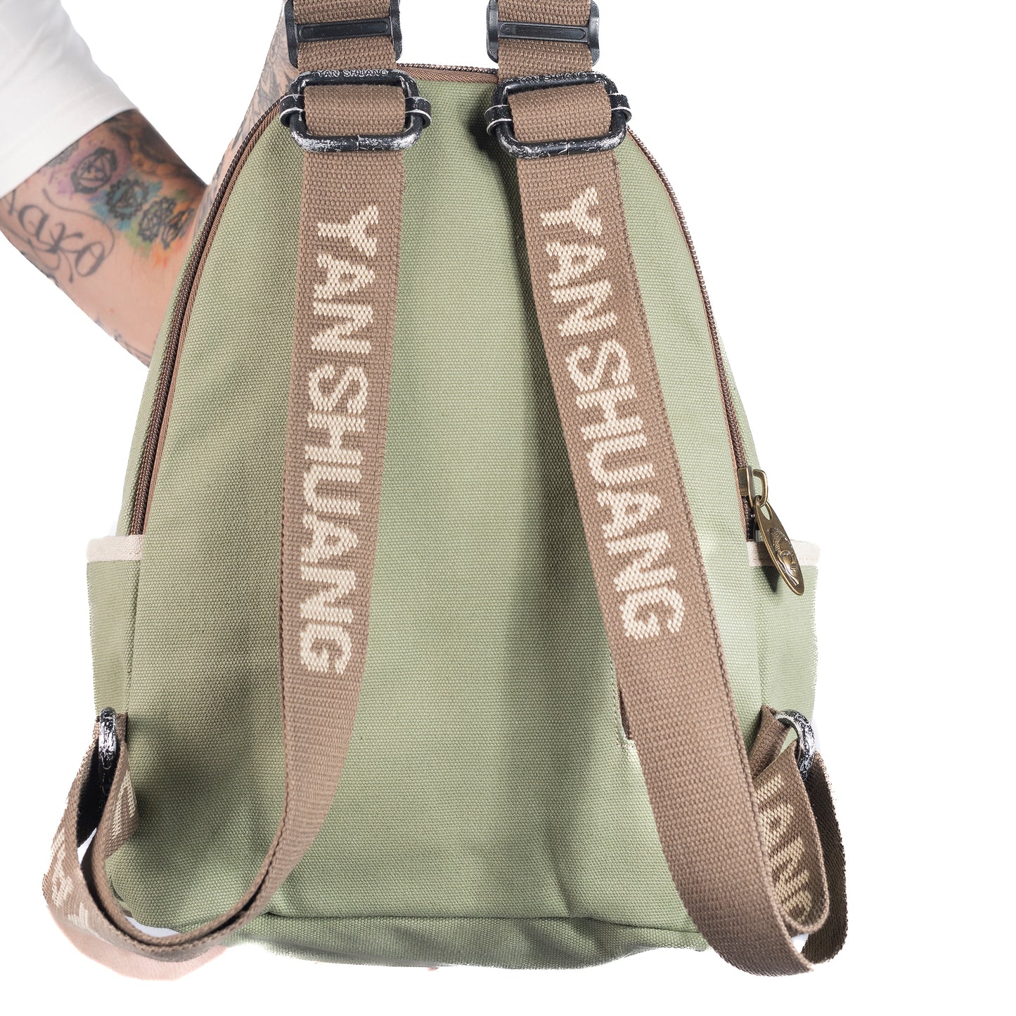 YAN SHUANG Military Green Backpack