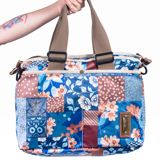 YAN SHUANG Bolso grande Flor De Búho Azul