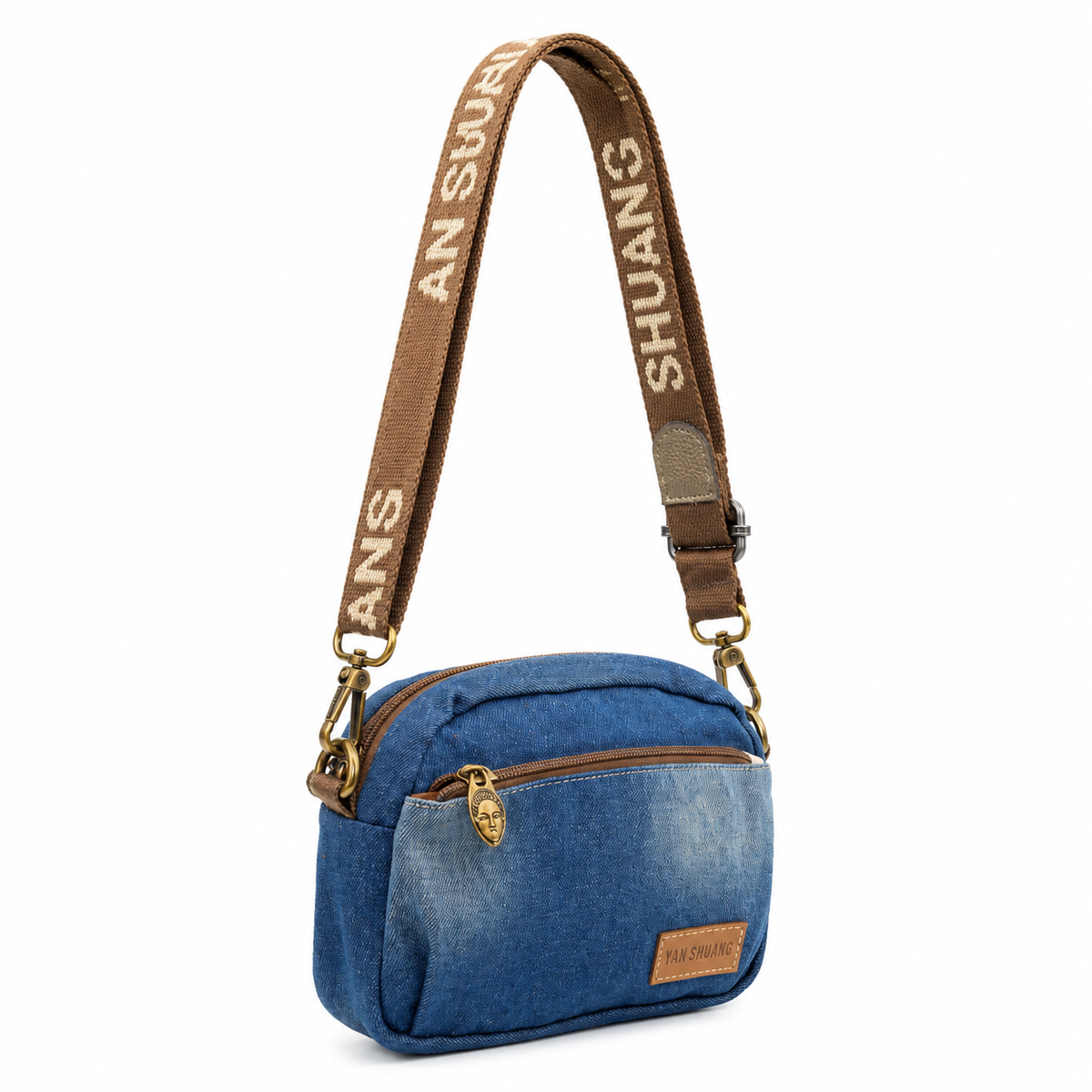 YAN SHUANG Bandolera Mujer Denim