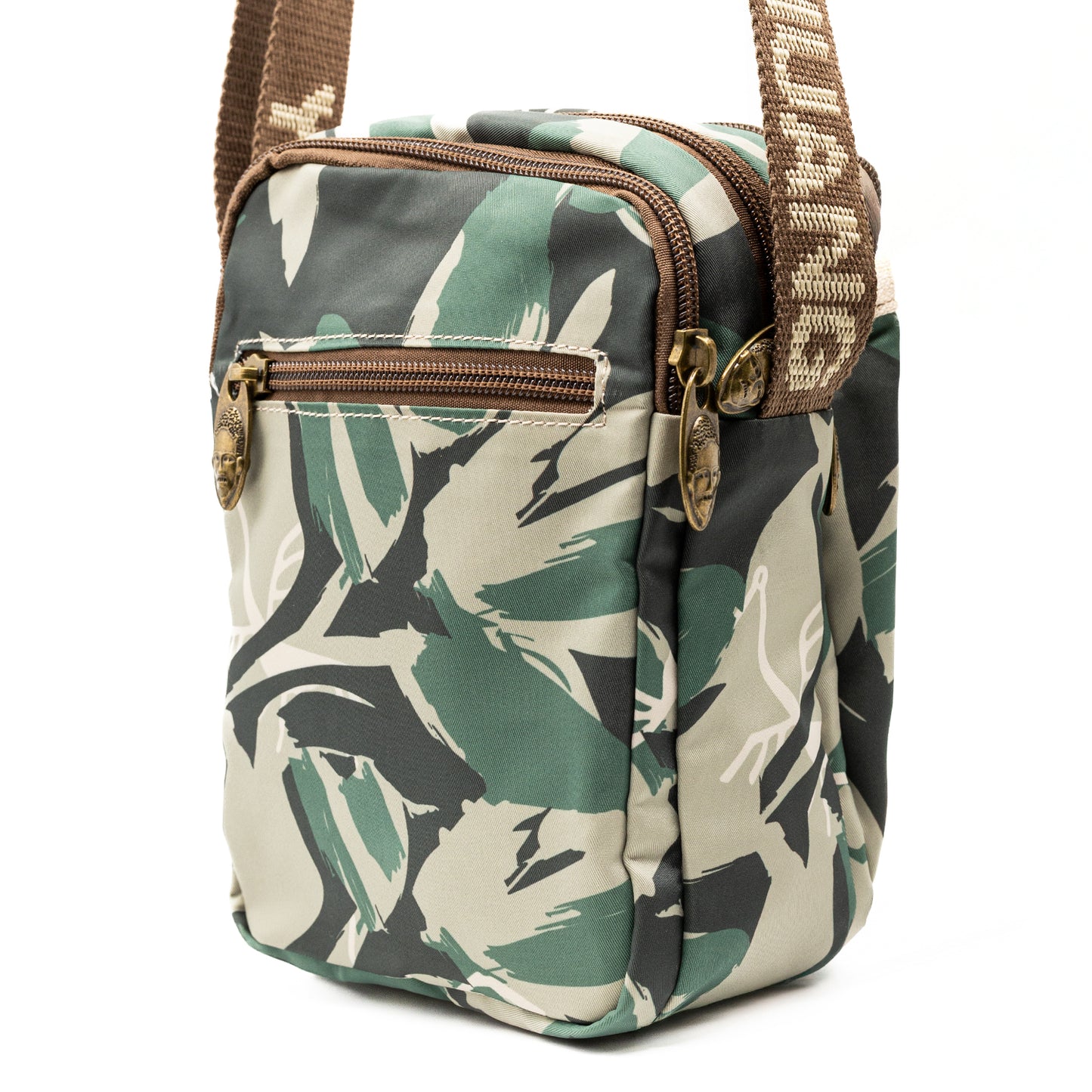 YAN SHUANG Unisex crossbody bag Fresh Green Leaves
