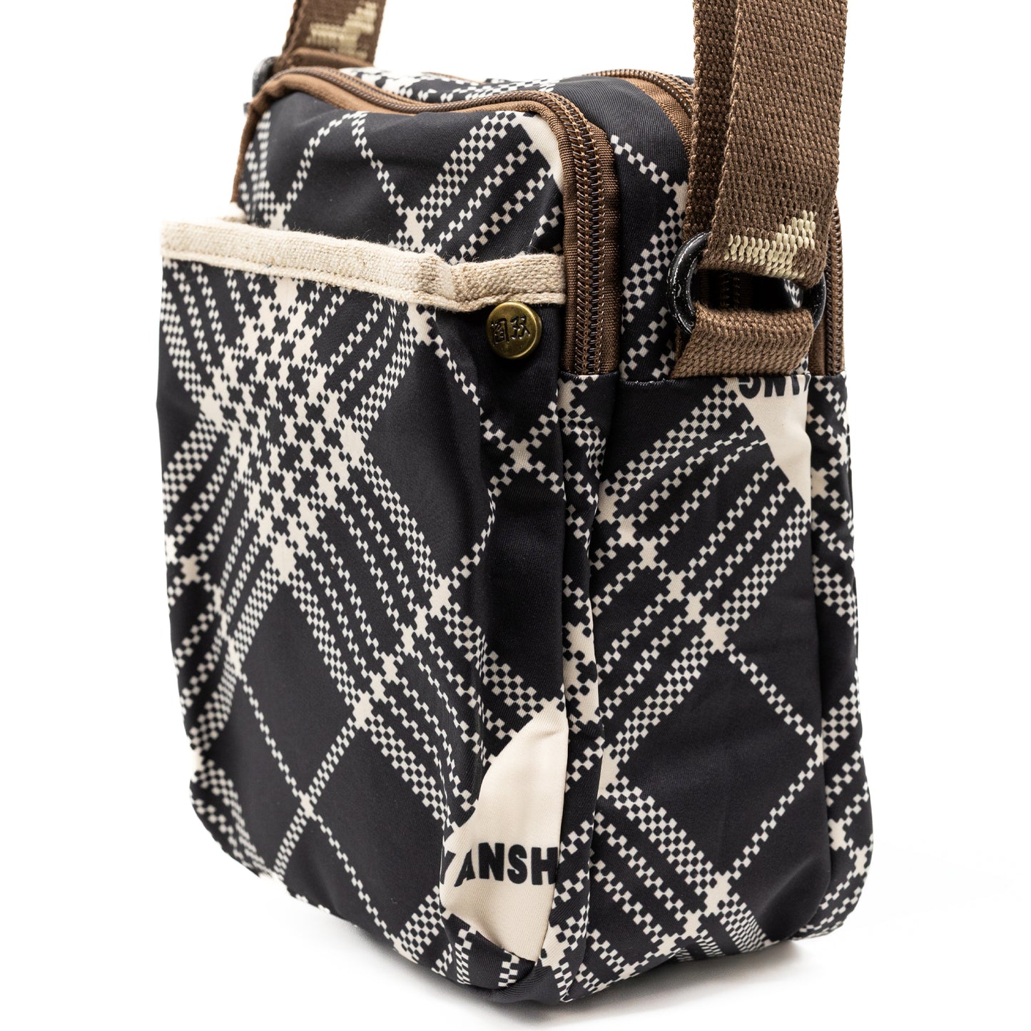 YAN SHUANG Unisex Lattice Shoulder Bag