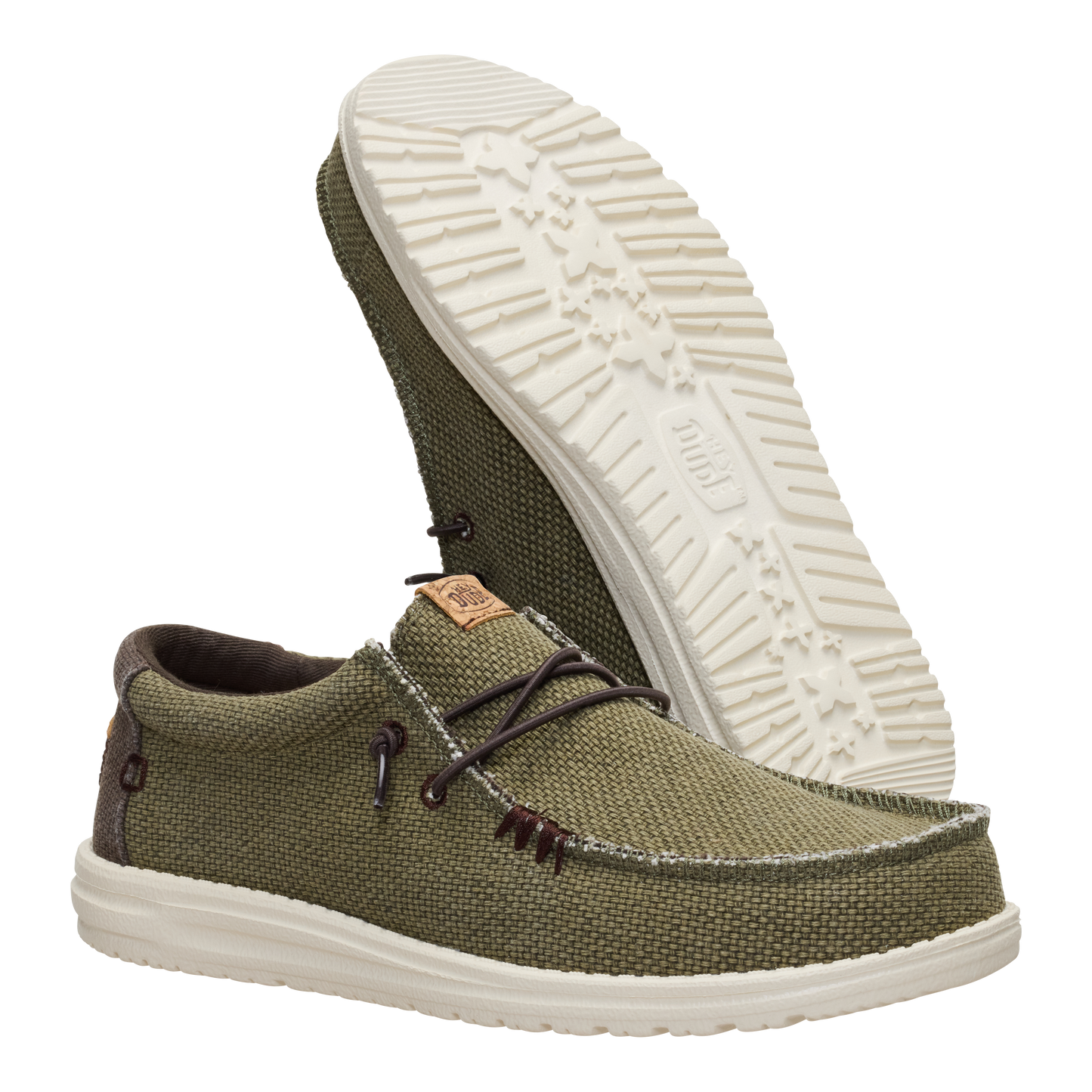 HEY DUDE BRAIDED OLIVE GREEN