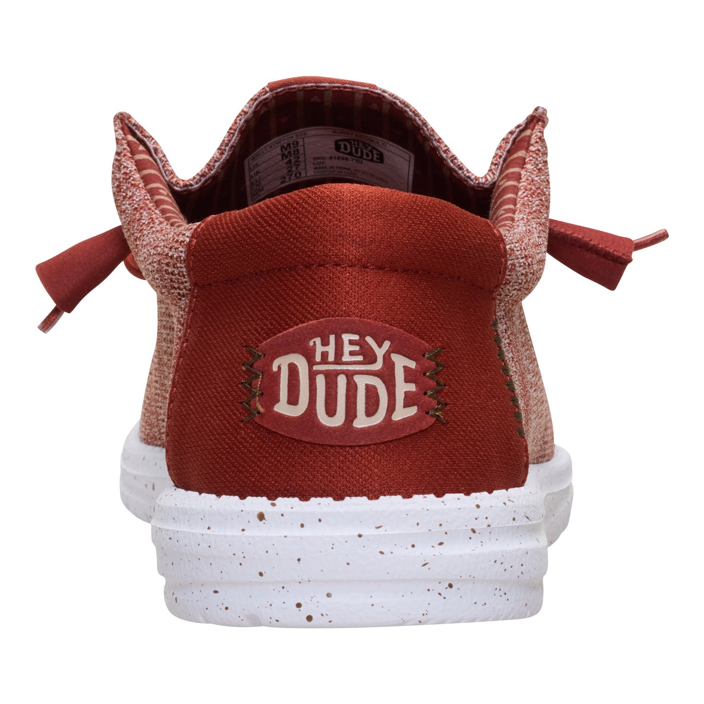 HEY DUDE STRETCH BURNT RED