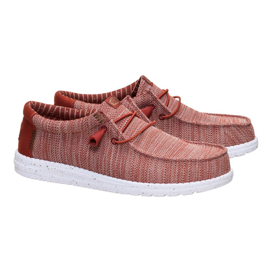 HEY DUDE STRETCH BURNT RED