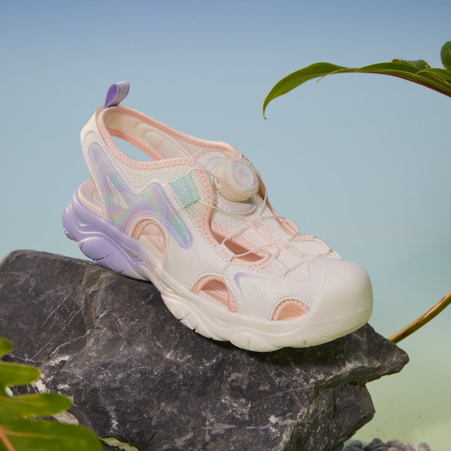 DR. KONG 969 WHITE PINK SANDALS