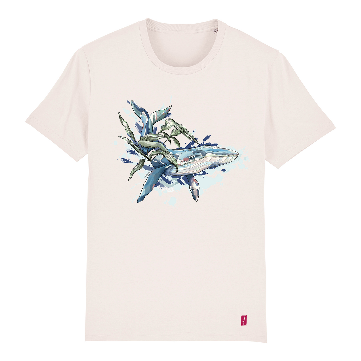 DUNNE BRAND Camiseta Ballena Azul Unisex