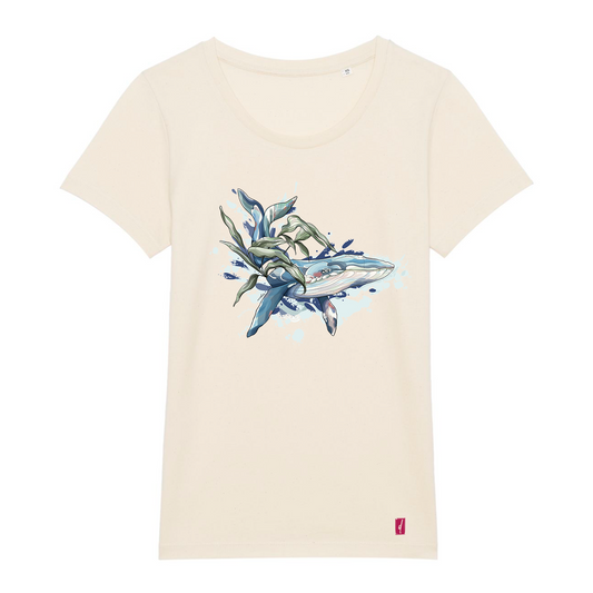 DUNNE BRAND Camiseta Ballena Azul Mujer