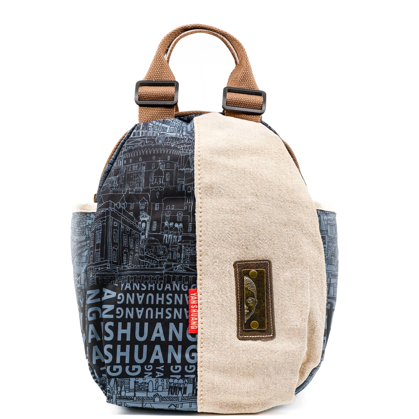 YAN SHUANG Mochila Unisex Campanario Lino