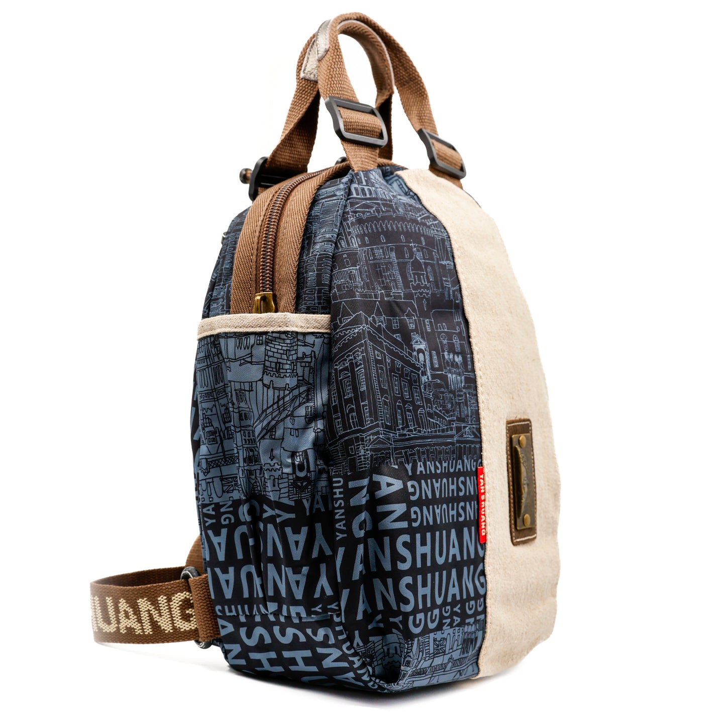 YAN SHUANG Mochila Unisex Campanario Lino