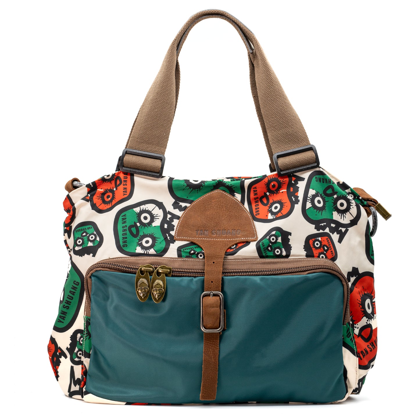 YAN SHUANG Bolso Urbano Candy Head Turquesa