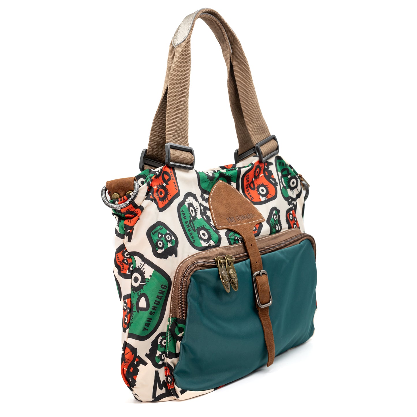 YAN SHUANG Bolso Urbano Candy Head Turquesa