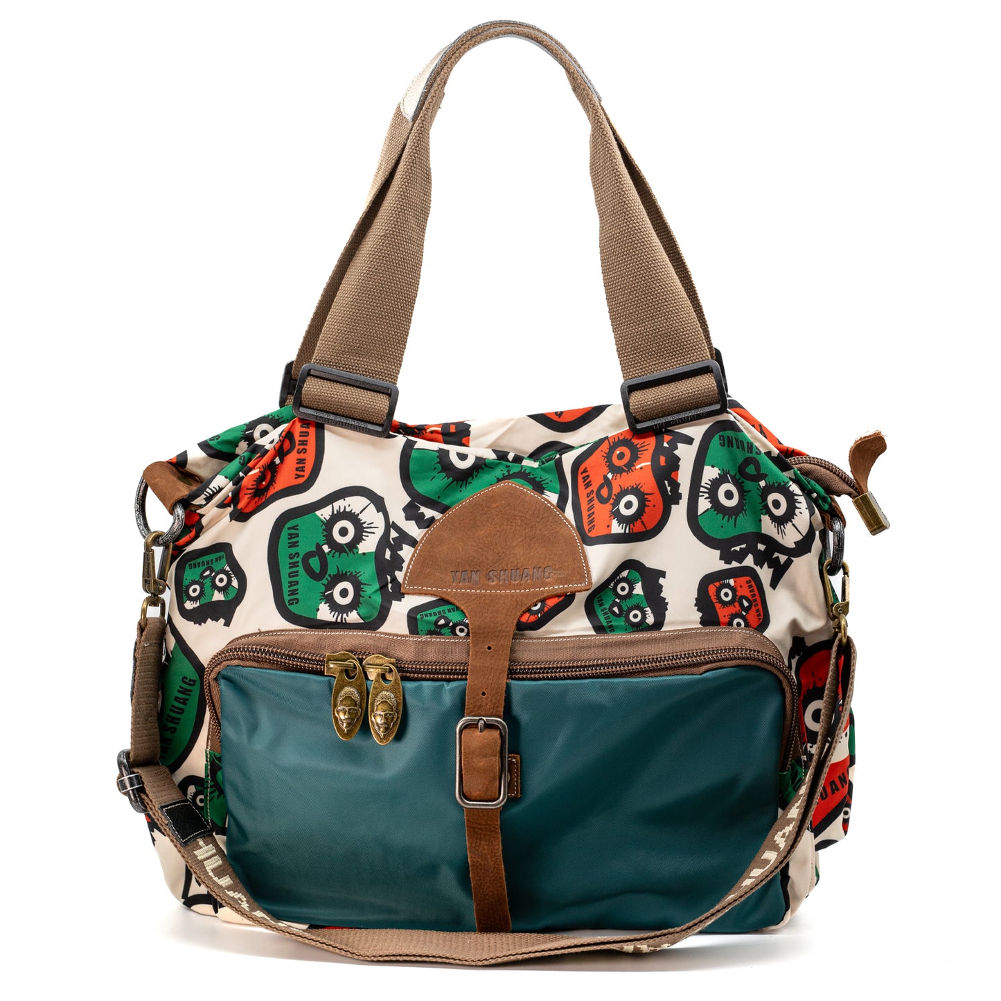 YAN SHUANG Bolso Urbano Candy Head Turquesa