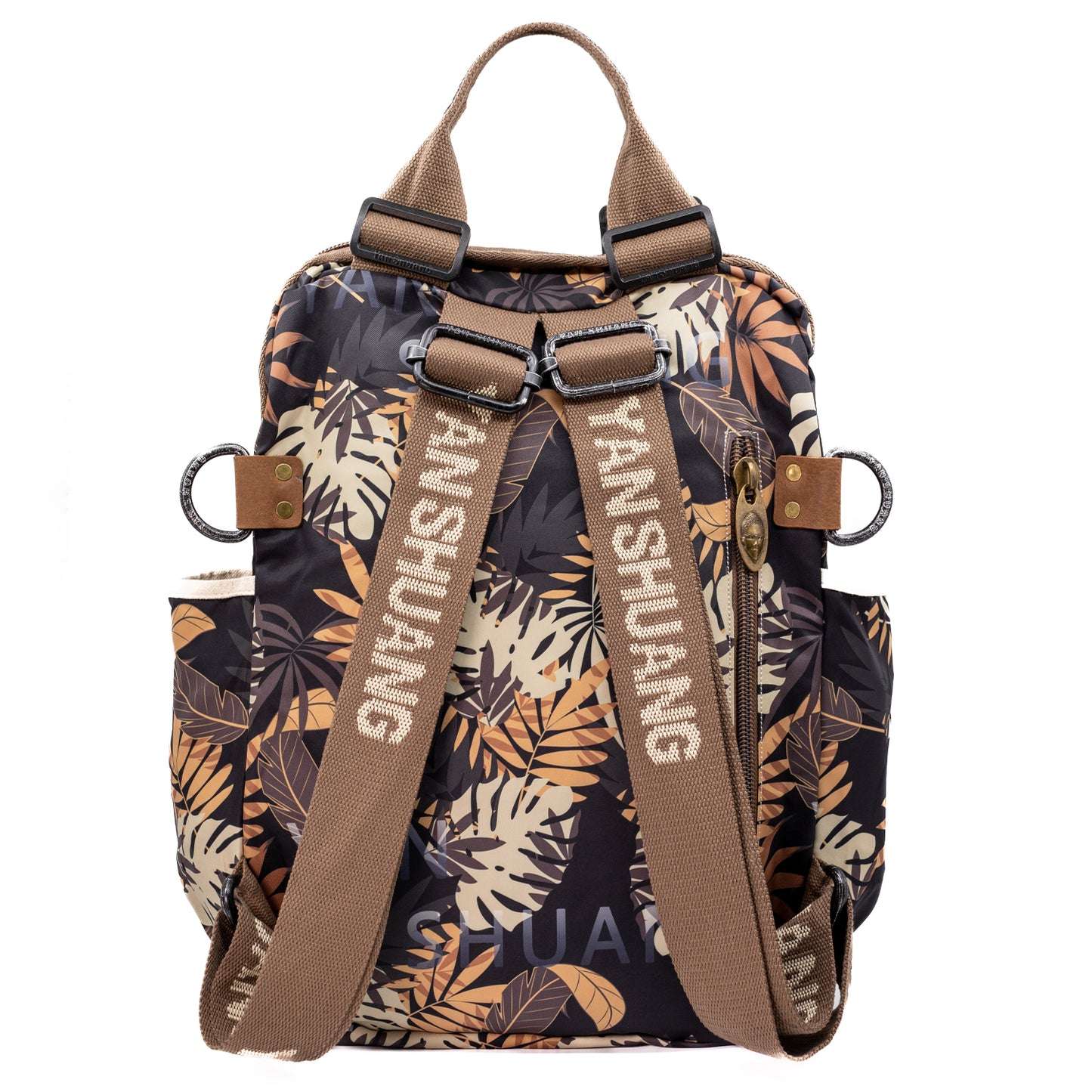 YAN SHUANG Mochila Ejecutiva Hojas de Otoño Turquesa