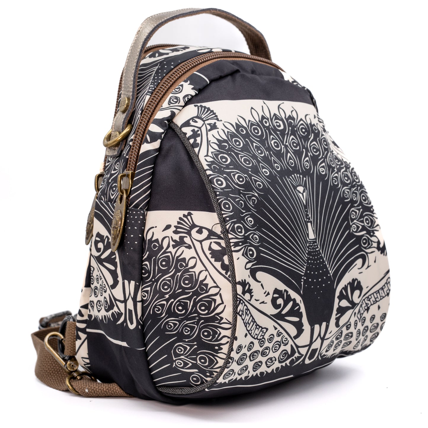 YAN SHUANG Mochila Convertible Pavo Real