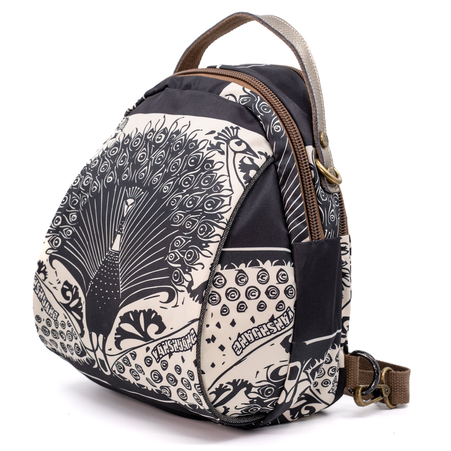 YAN SHUANG Mochila Convertible Pavo Real